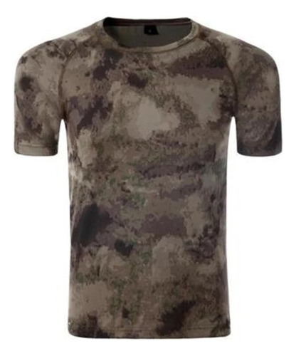 Camiseta Táctica Compress Para Hombre, Seca, Militar, Cazado