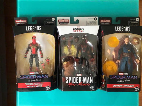 Spiderman No Way Home Marvel Legends Set De 3 Figuras Hasbro (Usado)