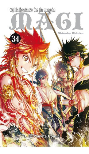 Magi El Laberinto De La Magia Nã⺠34/37, De Ohtaka, Shinobu. Editorial Planeta Cómic, Tapa Blanda En Español