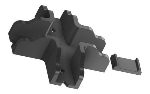Imagen 7 de 10 de Escuadra Guía Cruz Armado Muebles Placa 18mm Mdf Melamina