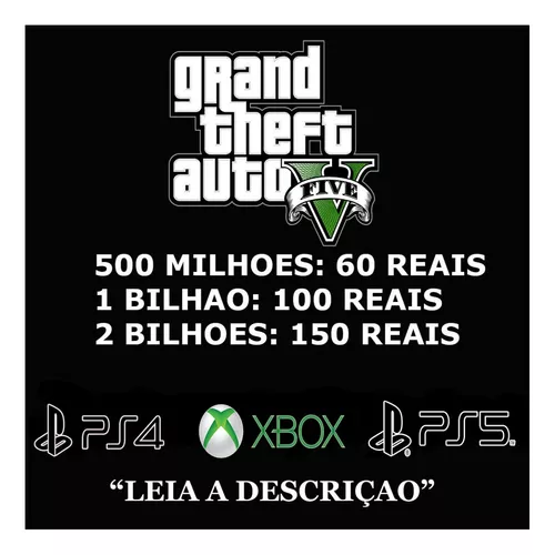 Dinheiro Gta 5 Rp+Milhoes Xbox One