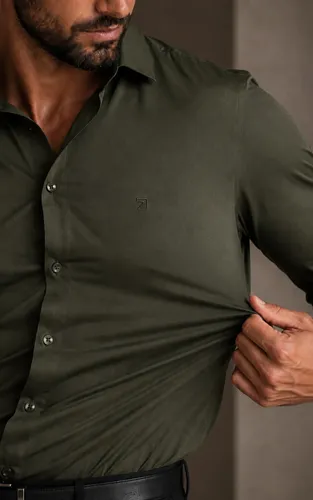 Daze Modas Camisa Social Masculina Slim Fit Premium Manga Longa