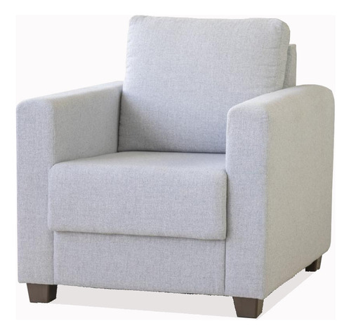 Sillon De 1 Cuerpo Sofa Tapizado En Tela Varios Colores