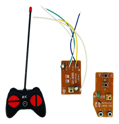 Transmisor Remoto Rc Con Placa Receptora Para Piezas Modelo