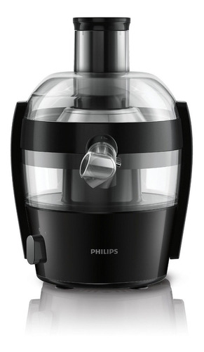 Juguera Eléctrica Philips Hr1832 Viva Collection Tinta Negra 110v Con Accesorios