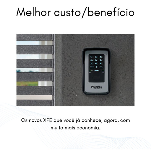 Porteiro Eletrônico Intelbras Rfid Xpe 1013 Fit Id 12v Cinza