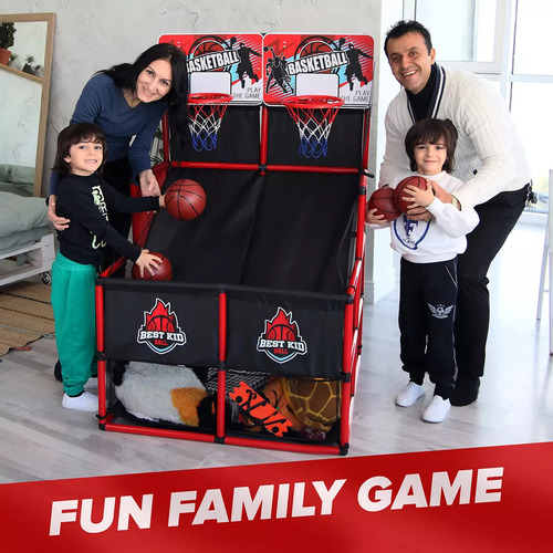 Juego Arcade De Baloncesto Infantil Doble Tiro Con Contador
