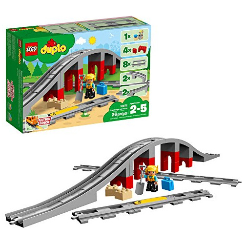 Lego Duplo Tren Puente Y Vías 10872 Bloques De Construcción