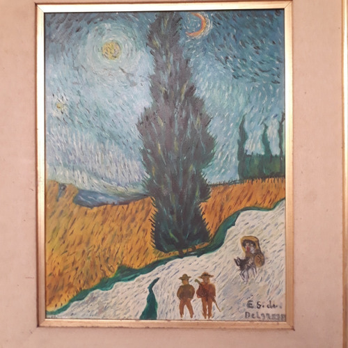 Cuadro Al Óleo Original De Elena Delgrosso (Usado)