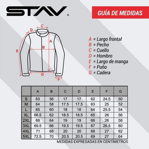 Imagen 9 de 9 de Campera Moto Stav All Seasons 4 Estaciones Abrasion Control