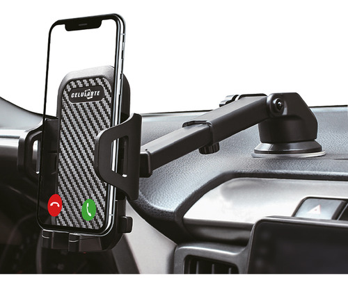 Soporte Para Celular Para Automóvil Ajustable Porta Celular Negro
