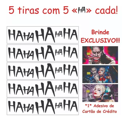 Adesivo Risada Do Coringa Hahahahahaha