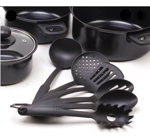 Set De Juego De Ollas Mas Utensilios 13 Pcs