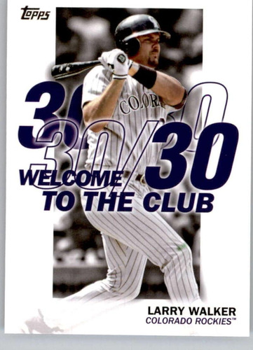 2023 Topps Bienvenido Al Club Wc-13 Larry Walker Nm-mt Color