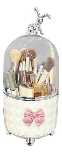 Soporte Para Brochas De Maquillaje Con Tapa Soporte Giratori