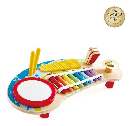 Hape Instrumento Musical 5en1 En Madera Mighty Mini Band 