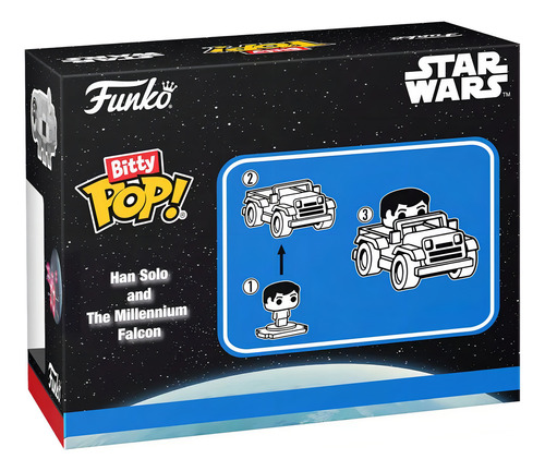 Funko Bitty Pop Rides Star Wars Han Solo Y Halcon Milenario