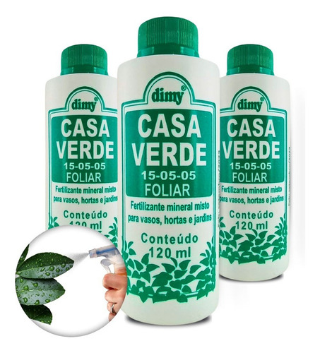 Leve 3 Adubo Para Folhas - Mineral Liquido Folhas Verde