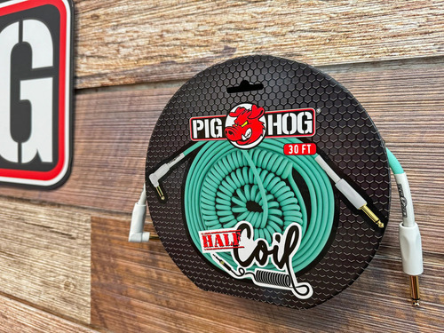 Pig Hog Half Coil Cable Plug Espiralado De 9 Metros