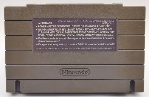 Chavez Snes Nintendo 1 I * R G Gallery (Usado)