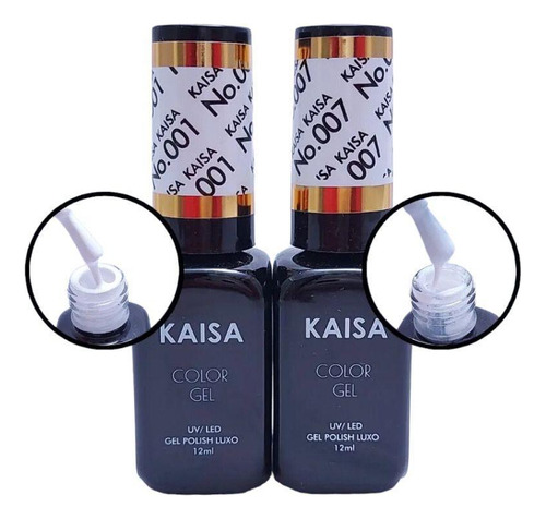 Kit Esmalte Francesinha Kaisa Em Gel Branco/renda