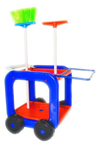 Limpieza Infantil Carrito Escoba Balde Secador New Plast