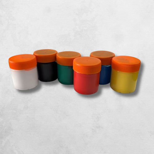 Pintura A Dedo 6 Cores 15ml - Atóxica, Lavável E Divertida