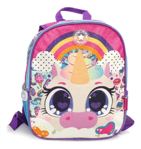 Mochila Espalda Phi Phi Bags 102415 Reversible Unicornio