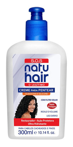 Creme De Pentear Natuhair S.o.s Queratina E Silicone 300ml