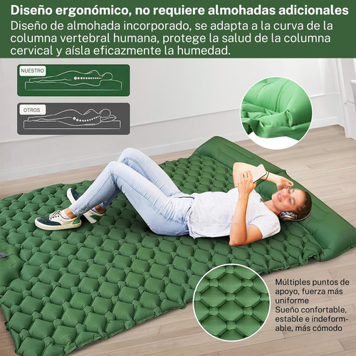 // Colchão De Acampamento Portátil Inflável Que Dorme