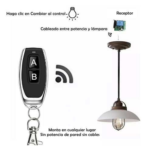 Receptor 433 Mhz Relevador A Control Remoto 12v Programable