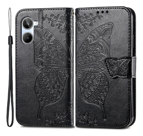 Funda De Piel Para Teléfono Realme 10 4g Con Estampado Tipo