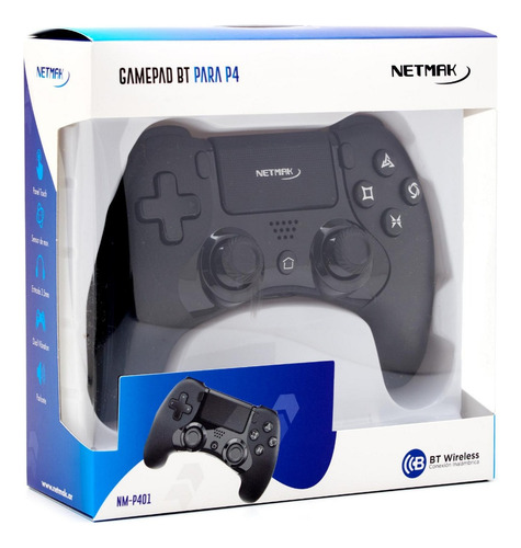 Imagen 4 de 7 de Joystick Para Pc Inalámbrico Bluetooth Netmak Panel Tactil