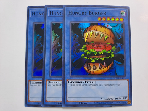 Hungry Burger X3 Wild Survivors Super Rare Yugioh 