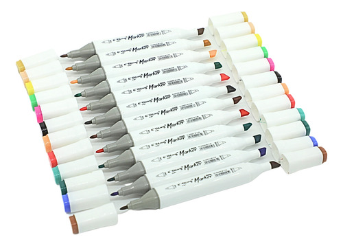 Marcadores 72 Colores Plumones Punta Pincel Doble Punta Fine