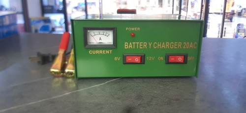 Imagen 2 de 2 de Cargador De Batería 20a Autos Y Motos 12v 6v