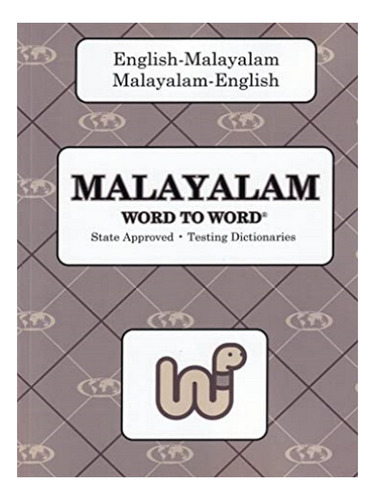 English-malayalam & Malayalam-english Word-to-word Dic. Eb18