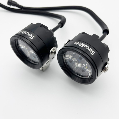 Faros Auxiliares De Moto Sercomoto Sm3121s 3 Leds Xp-g2 30w