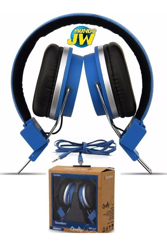 Auriculares Vincha Bomber Quake Hb02 Azul Pc Notebook Nuevo