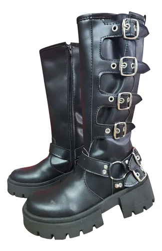 Botas Rockstar Con Hebilla