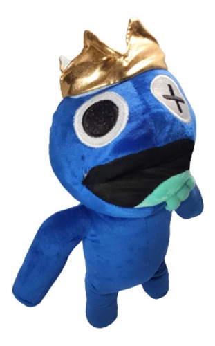 Imagen 2 de 5 de Roblox Monstruo Peluche Blue Azul Rainbow Friends Crown 45cm