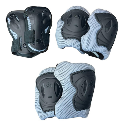 K2 Moto Pad Set - 3 Protectores De Rodilla, Codo Y Muñeca -m