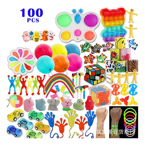 Kit De Juguetes Sensoriales Popit Bubble Fidget 60 Piezas