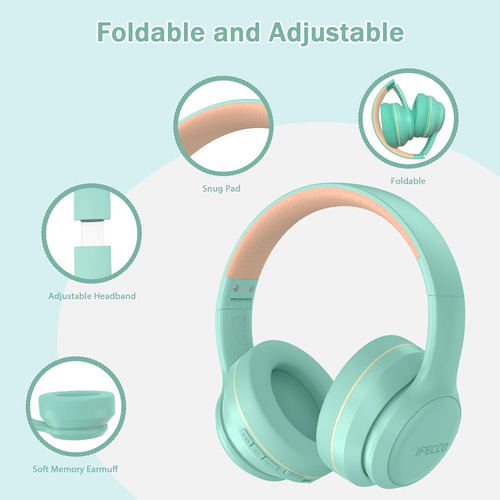 Auricular Inalambrico Bluetooth Estereo Hifi - Verde