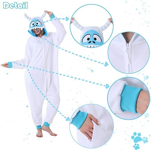 Disfraz Pijama De Abominable Hombre De Las Nieves Pie Grande Yeti Gorila Chango Simio Chimpance Para Adultos Damas Unisex Mujer Hombres Envio Gratis