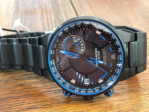 Imagen 4 de 7 de Citizen Satellite Wave Gps Black Blue Dial Cc3038-51e