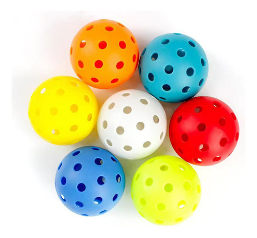 . 6 Pelota Luminosa De Pickleball De Calidad Amarillo