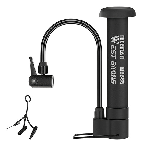 Bomba De Aire Manual Para Bicicleta Mtb 80psi Ligera De Pie