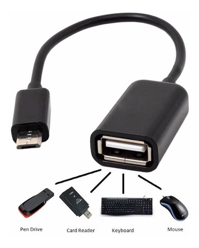 Cable Adaptador Otg Micro Mini Usb Samsung, Motorola, Tablet | MercadoLibre