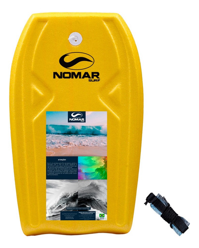 Prancha Surf Bodyboard Infantil Com Leash Praia Piscina